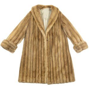 Vintage Brown 3/4 Length Mink Coat